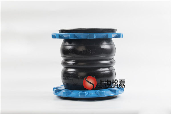 DN200球墨法蘭三元乙丙雙球體橡膠軟接頭，耐高溫
